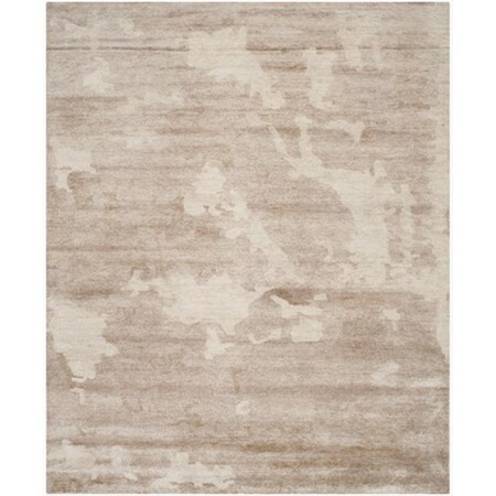 Flowers First 8 x 10 ft. Large Rectangle Contemporary Tibetan Beige Hand Knotted Rug FL1868136